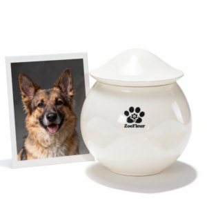 Memorial Urn for Cat or Dog - Landscape Art Keepsake in Eco-Resin, A Healing Home Ornaments